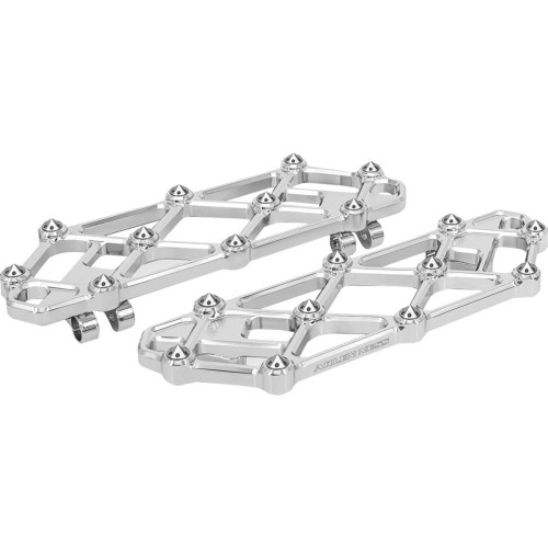 ARLEN NESS 410-054 Arlen Ness Diamond Floorboards - Driver - Chrome 410-054