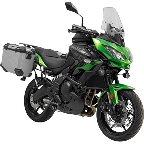 SW-MOTECH KFT.08.518.70000/S Sw-Motech Trax Adv Aluminum Case System - Silver - Kawasaki Versys 650 '14-'24 Kft.08.518.70000/S