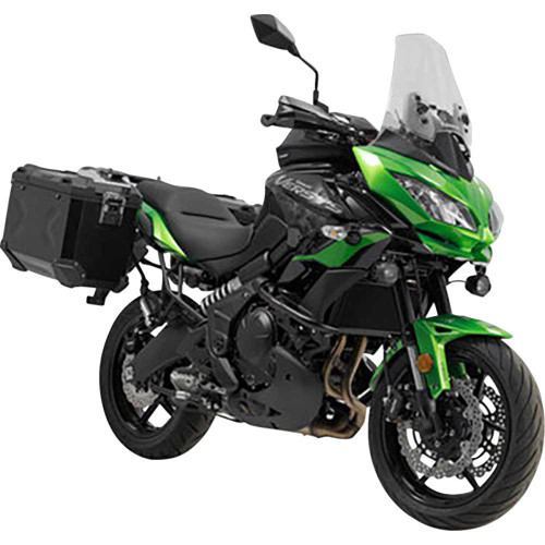 SW-MOTECH KFT.08.518.70100/B Sw-Motech Trax Adv Aluminum Case System - Black - Kawasaki Versys 650 '14-'24 Kft.08.518.70100/B
