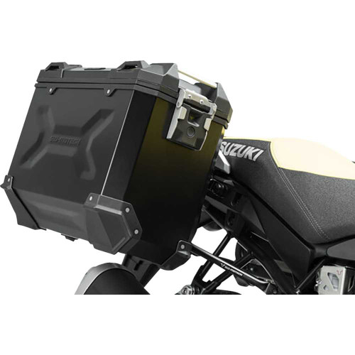 SW-MOTECH KFT.05.440.70101/B Sw-Motech Trax Adv Aluminum Case System - Black - Suzuki V-Strom 1000 '14-'19 Kft.05.440.70101/B