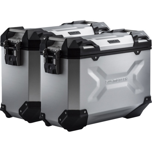 Sw-Motech Trax Adv Aluminum Case System - Silver - Suzuki V-Strom 650 '16-'24 Kft.05.876.70001/S