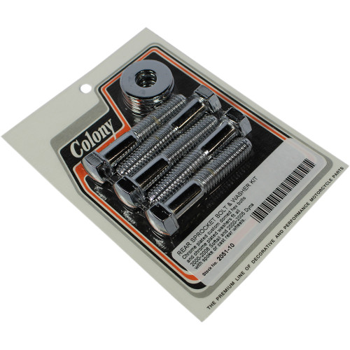 Colony Bolt/Washer Kit - Right Spring - Chrome 2051-10