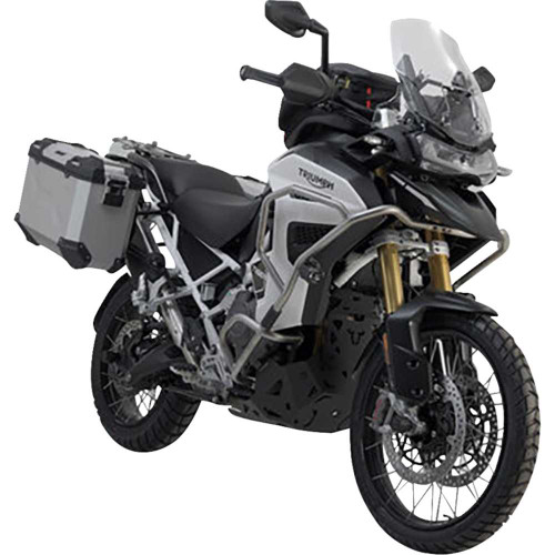 SW-MOTECH KFT.11.905.70102/S Sw-Motech Trax Adv Aluminum Case System - Silver - Triumph Tiger Explorer 1200 '22-'24 Kft.11.905.70102/S