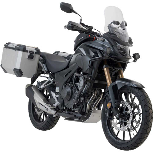 SW-MOTECH KFT.01.400.70101/S Sw-Motech Trax Adv Aluminum Case System - Silver - Honda Cb/Cbr/Nx 500 '13-'24 Kft.01.400.70101/S