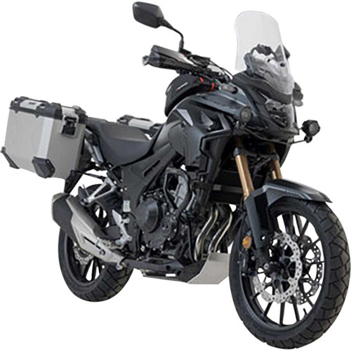 SW-MOTECH KFT.01.400.70001/S Sw-Motech Trax Adv Aluminum Case System - Silver - Honda Cb/Cbr/Nx 500 '13-'24 Kft.01.400.70001/S