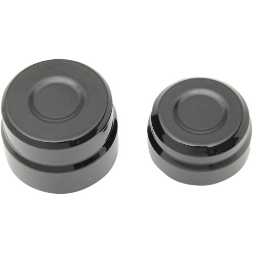 Drag Specialties Axle Caps - Rear - Black - Pair