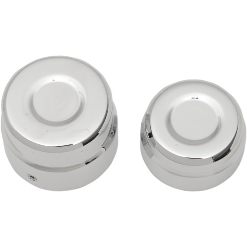 Drag Specialties Axle Caps - Rear - Chrome - Pair