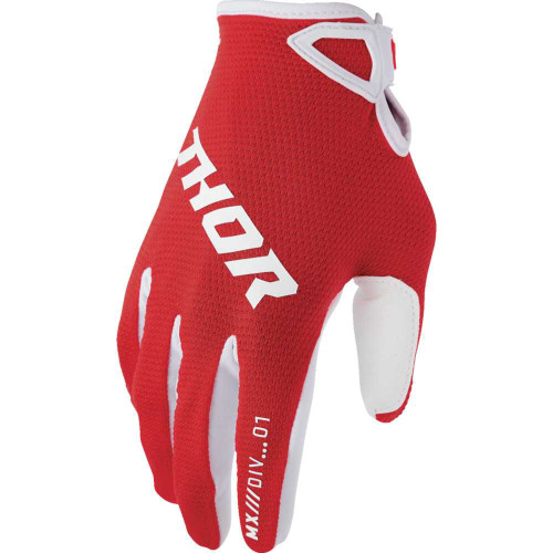 THOR Thor Ridemode Static Gloves - Red - Medium