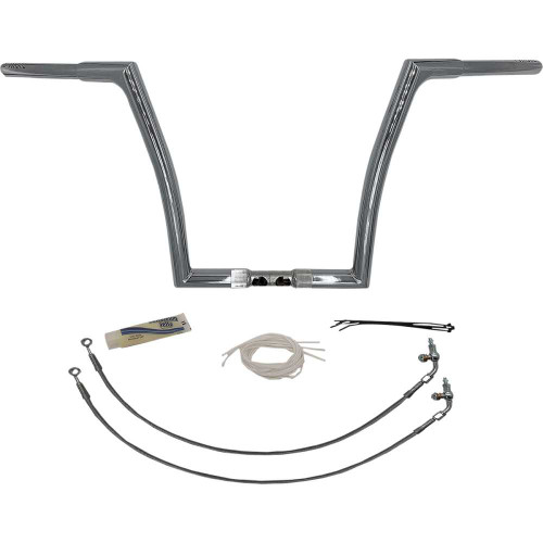 FAT BAGGERS INC. 709314 Fat Baggers Inc. Handlebar Kit - Flat Top - 14" - Chrome 709314