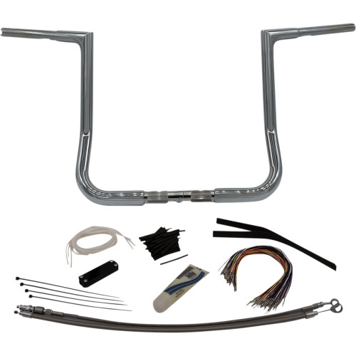 Fat Baggers Inc. Handlebar Kit - Flat Top - 14" - Chrome 709114