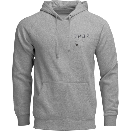 Thor Stamp Pullover Hoodie - Heather Gray - Medium