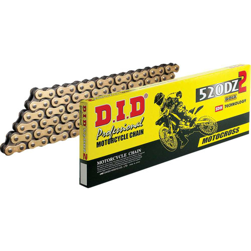 DID M520DZ2X114RB Did 520 Dz2 - Drive Chain - 114 Links - Gold And Black M520Dz2X114Rb