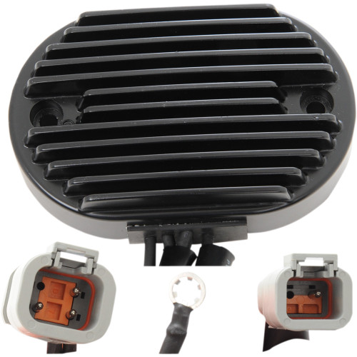 Drag Specialties Regulator - Black - '07 Fx/Flst