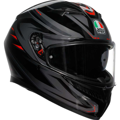 AGV 2118381004-021-L Agv K3 Helmet - Syth - Black/Red - Large 2118381004-021-L