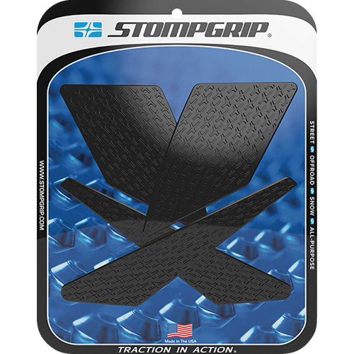 STOMPGRIP 55-14-0089-1B Stompgrip Traction Pad Tank Grips - Icon - Black - Klx 300/Sm 55-14-0089-1B