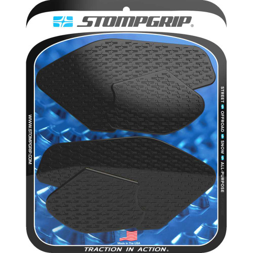 STOMPGRIP 55-14-0195B Stompgrip Traction Pad Tank Grips - Icon - Black - Mt-07 55-14-0195B