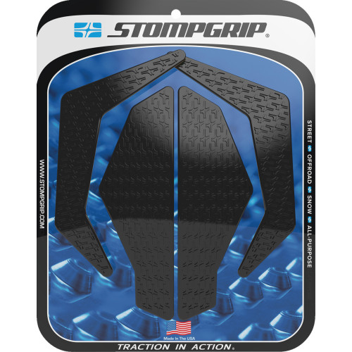 Stompgrip Traction Pad Tank Grips - Icon - Black - Katana 55-14-0187B