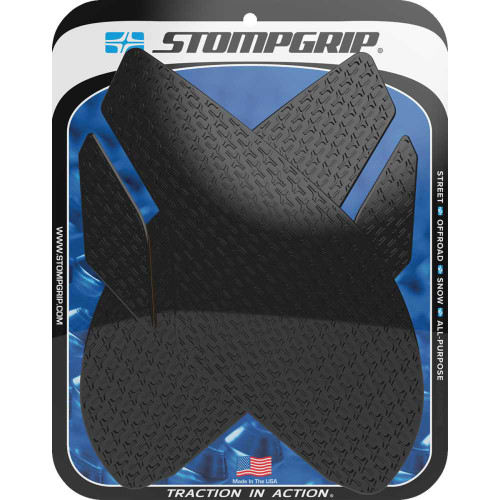 STOMPGRIP 55-14-0078B Stompgrip Traction Pad Tank Grips - Icon - Black - Triumph 55-14-0078B