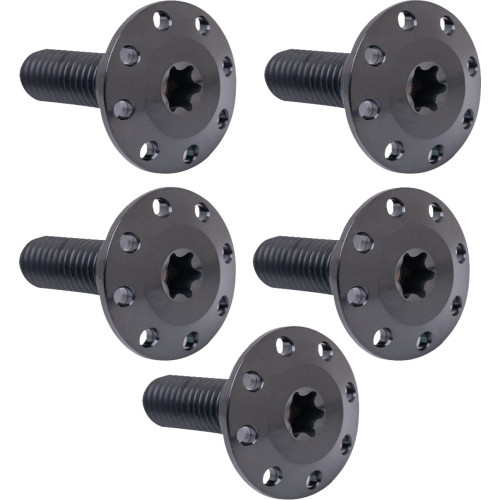 Arlen Ness Bolt Kit - Holeshot/Front/Floating/Brake Rotor - Spoke Mount - Black - 5 Pack 300-921