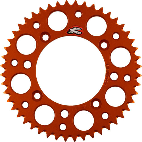 RENTHAL 518U-420-48GPOR Renthal Rear Sprocket - Aluminum - 48 Tooth - Orange - Ktm 518U-420-48Gpor