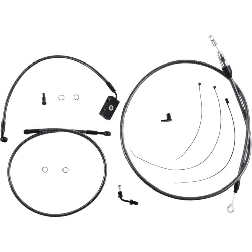 MAGNUM SHIELDING 7871256 Magnum Shielding Karbonfibr Designer Handlebar Installation Kit - 6" - '18-'24 Softail 7871256