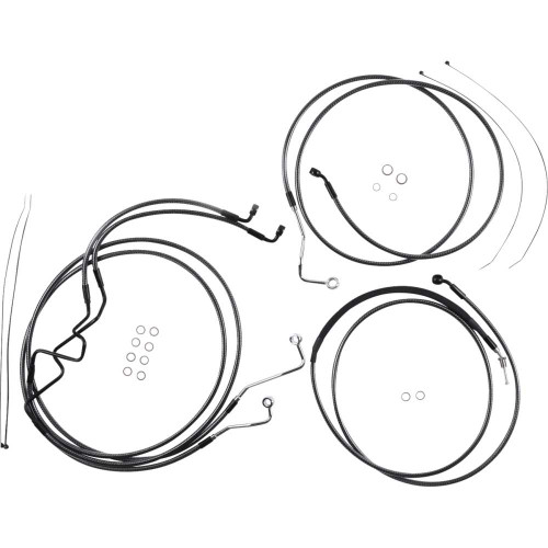 MAGNUM SHIELDING 787926 Magnum Shielding Karbonfibr Designer Handlebar Installation Kit - 6" - '17-'20 Flhr 787926