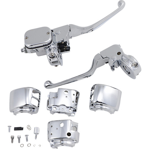 Drag Specialties Handlebar Control Kit With Mechanical Clutch - 11/16" Master Cylinder - '96 - '11 Drag Specialties Handlebar Control Kit With Mechanical Clutch - 11/16" Master Cylinder - '96 - '11