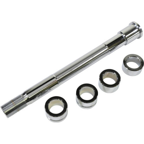 Drag Specialties Axle Kit - Front - Chrome - '18-'24 Softail