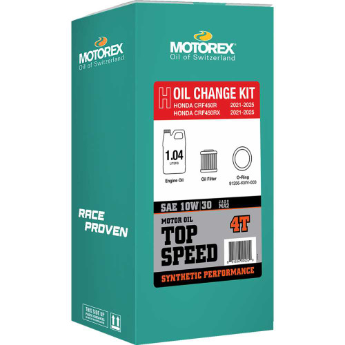 MOTOREX 311250 Motorex Oil Change Kit - Honda Crf 450 - 10W-30 311250