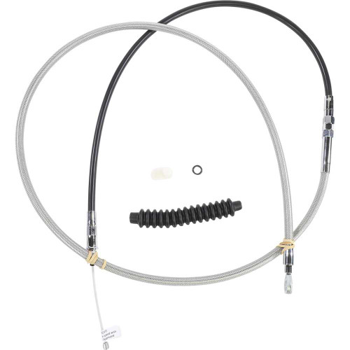 DRAG SPECIALTIES Drag Specialties High-Efficiency Braided Stainless Steel Clutch Cable - 74"