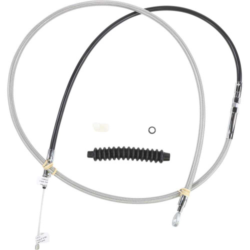 DRAG SPECIALTIES Drag Specialties High-Efficiency Braided Stainless Steel Clutch Cable - 76"