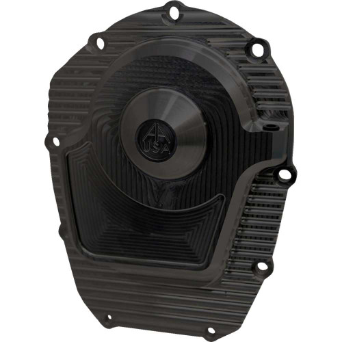 ALLOY ART M8CCC-2 Alloy Art Comp Cam Cover - Black - Finned - M8 M8Ccc-2