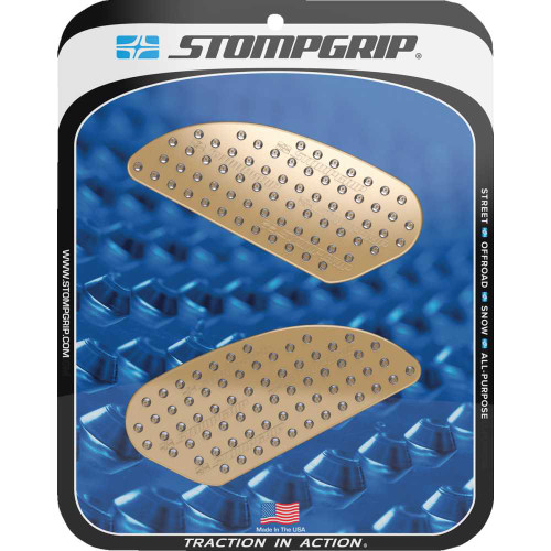 STOMPGRIP 50-10-0007C Stompgrip Traction Pad Tank Grip - Volcano - Clear - Scrambler 50-10-0007C
