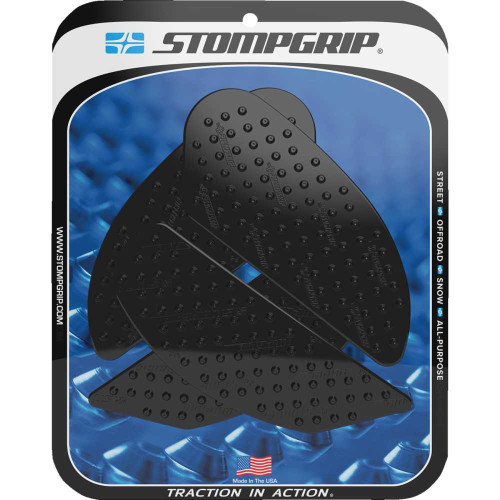 STOMPGRIP 55-10-0150B Stompgrip Traction Pad Tank Grips - Volcano - Black - Ninja H2 Sx/Se 55-10-0150B