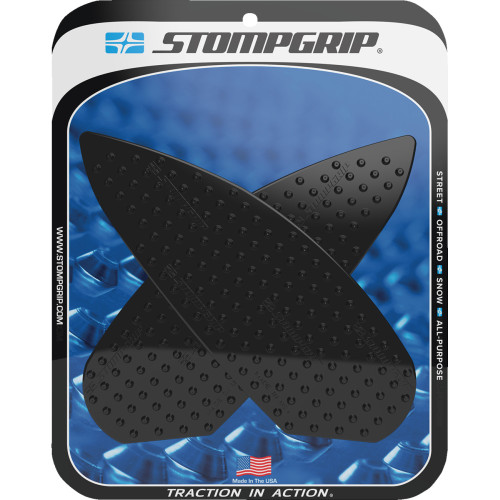 Stompgrip Traction Pad Tank Grips - Volcano - Black - Bmw 55-10-0165B