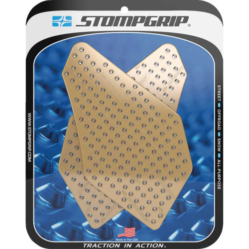 STOMPGRIP 55-10-0028-1C Stompgrip Traction Pad Tank Grips - Volcano - Clear - Versys-X 300 55-10-0028-1C