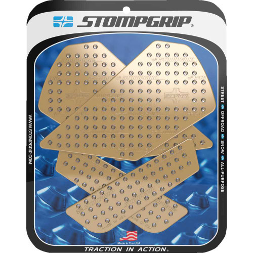 STOMPGRIP 55-10-0175C Stompgrip Traction Pad Tank Grips - Volcano - Clear - F 900 Xr 55-10-0175C
