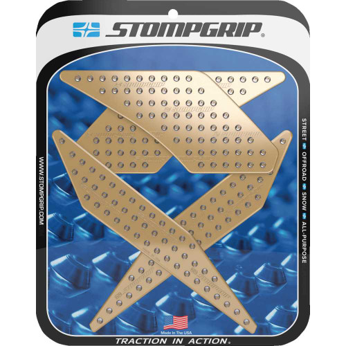 STOMPGRIP 55-10-0137C Stompgrip Traction Pad Tank Grips - Volcano - Black - Z125 Pro 55-10-0137C