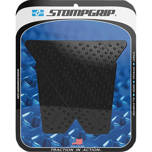 STOMPGRIP 55-10-0060-4B Stompgrip Traction Pad Tank Grips - Volcano - Black - Dr 650 S 55-10-0060-4B