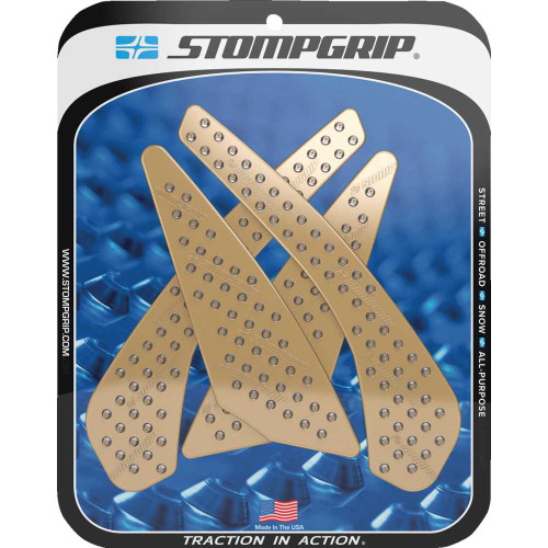 STOMPGRIP 55-10-0151C Stompgrip Traction Pad Tank Grips - Volcano - Clear - Gsx-S 750/Z 55-10-0151C