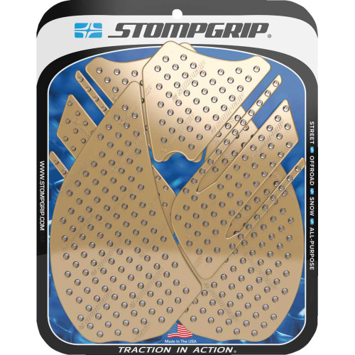 STOMPGRIP 55-10-0042C Stompgrip Traction Pad Tank Grips - Volcano - Clear - Ninja 14R 55-10-0042C