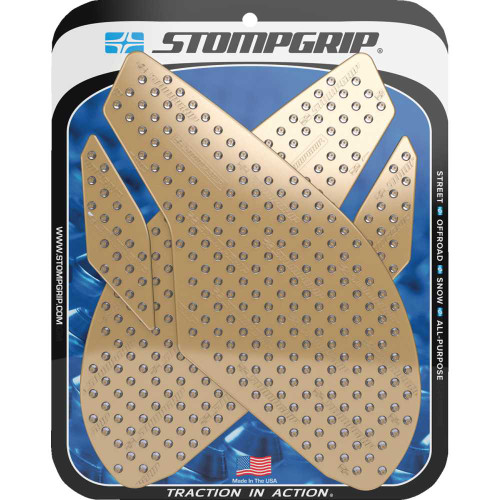 STOMPGRIP 55-10-0078C Stompgrip Traction Pad Tank Grips - Volcano - Clear - Street Triple R 55-10-0078C