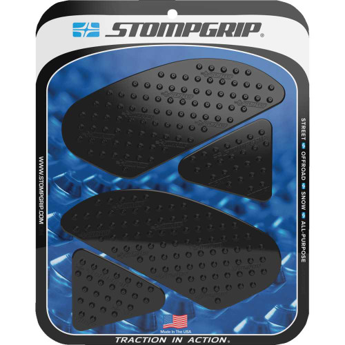 STOMPGRIP 55-10-0100B Stompgrip Traction Pad Tank Grips - Volcano - Black - Cbr300R 55-10-0100B