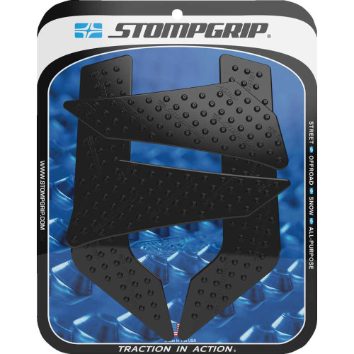 STOMPGRIP 55-10-0126B Stompgrip Traction Pad Tank Grips - Volcano - Black - Xt 250 55-10-0126B