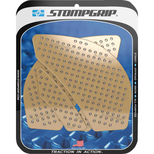 STOMPGRIP 55-10-0037C Stompgrip Traction Pad Tank Grips - Volcano - Clear - Ninja Zx-6R 55-10-0037C