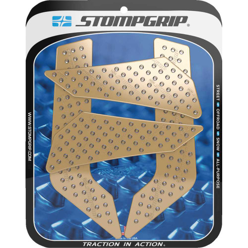 STOMPGRIP 55-10-0126C Stompgrip Traction Pad Tank Grips - Volcano - Clear - Xt 250 55-10-0126C
