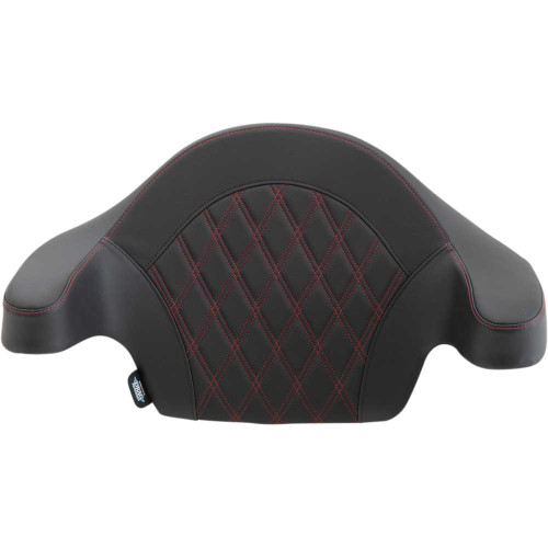 DRAG SPECIALTIES SEATS Drag Specialties Seats King-Pak Pad - Double Diamond - Red Thread