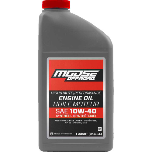 MOOSE OFFROAD 219380 Moose Offroad Synthetic Engine Oil - 10W-40 - 1 Us Quart 219380