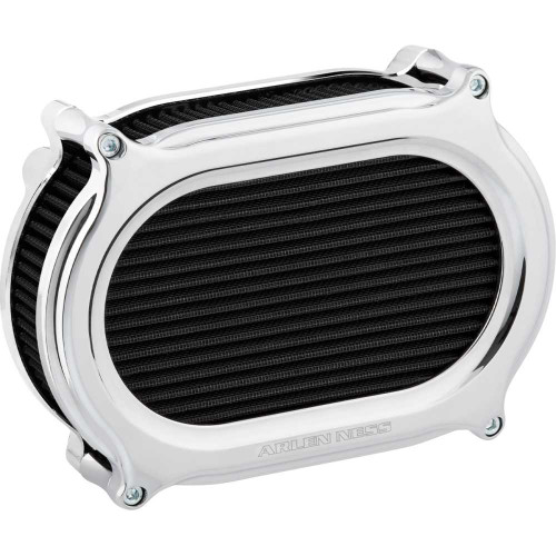 ARLEN NESS 600-170 Arlen Ness Stage 2 Oval Air Cleaner Kit - Chrome 600-170