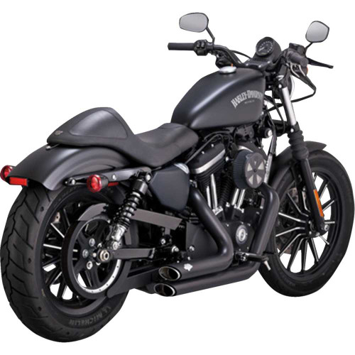 VANCE & HINES 47329 Vance & Hines Shortshots Staggered Exhaust System - Black 47329